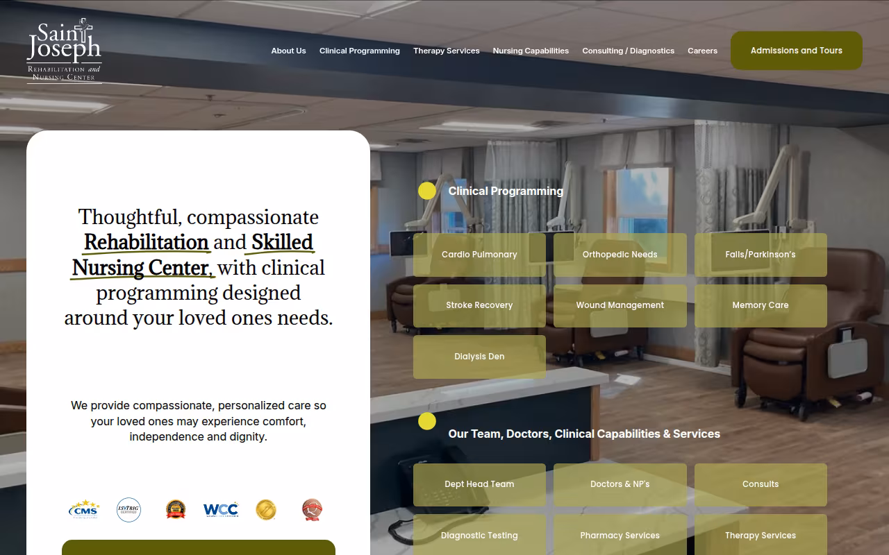 St. Joseph Rehabilitation and Nursing Center website