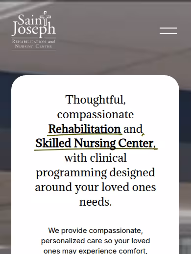 St. Joseph Rehabilitation and Nursing Center website
