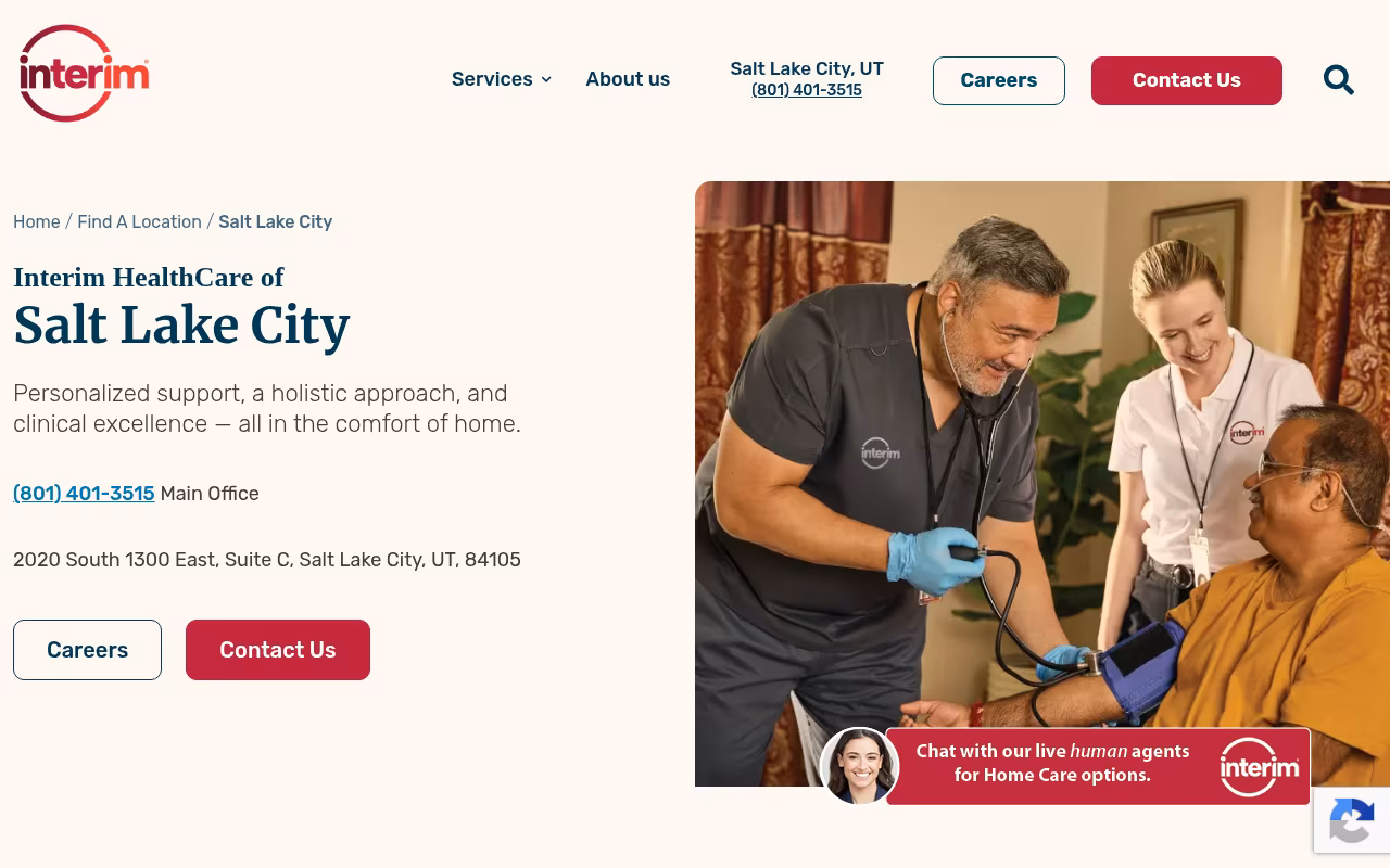 Interim HealthCare of Salt Lake City website