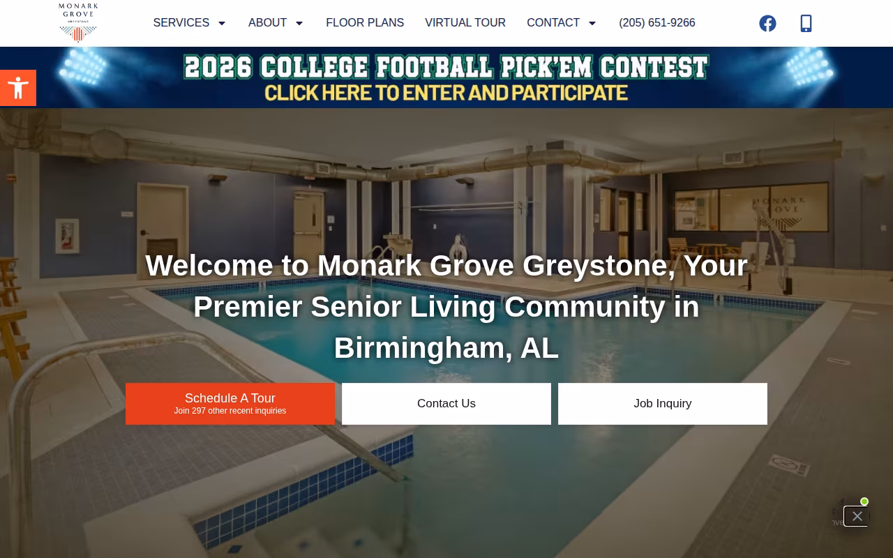 Monark Grove Greystone website