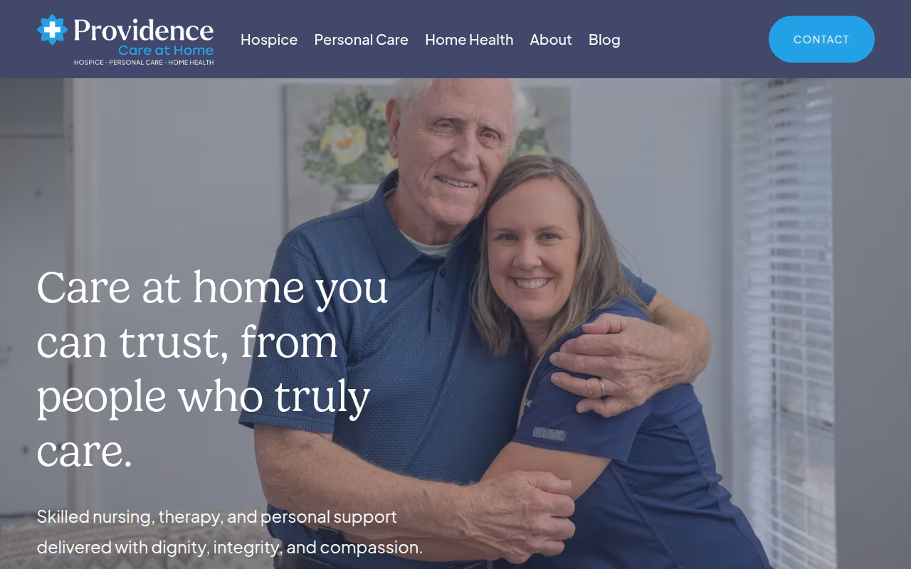 Providence: Care at Home website