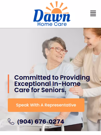 Dawn Home Care website