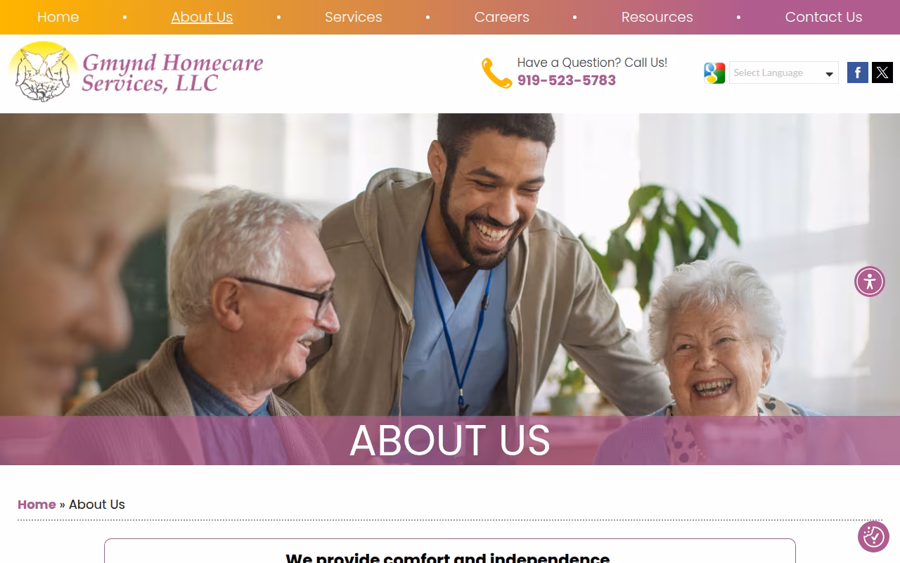 Gmynd Homecare Services LLC website