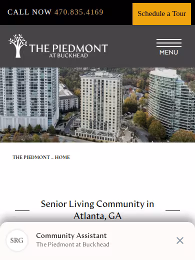 The Piedmont at Buckhead website