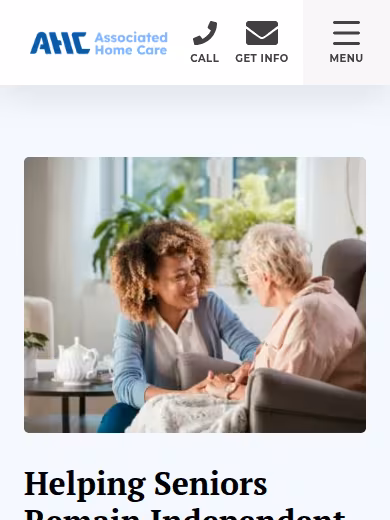 Associated Home Care website