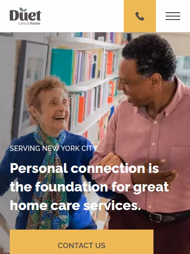 Duet - Care at Home website