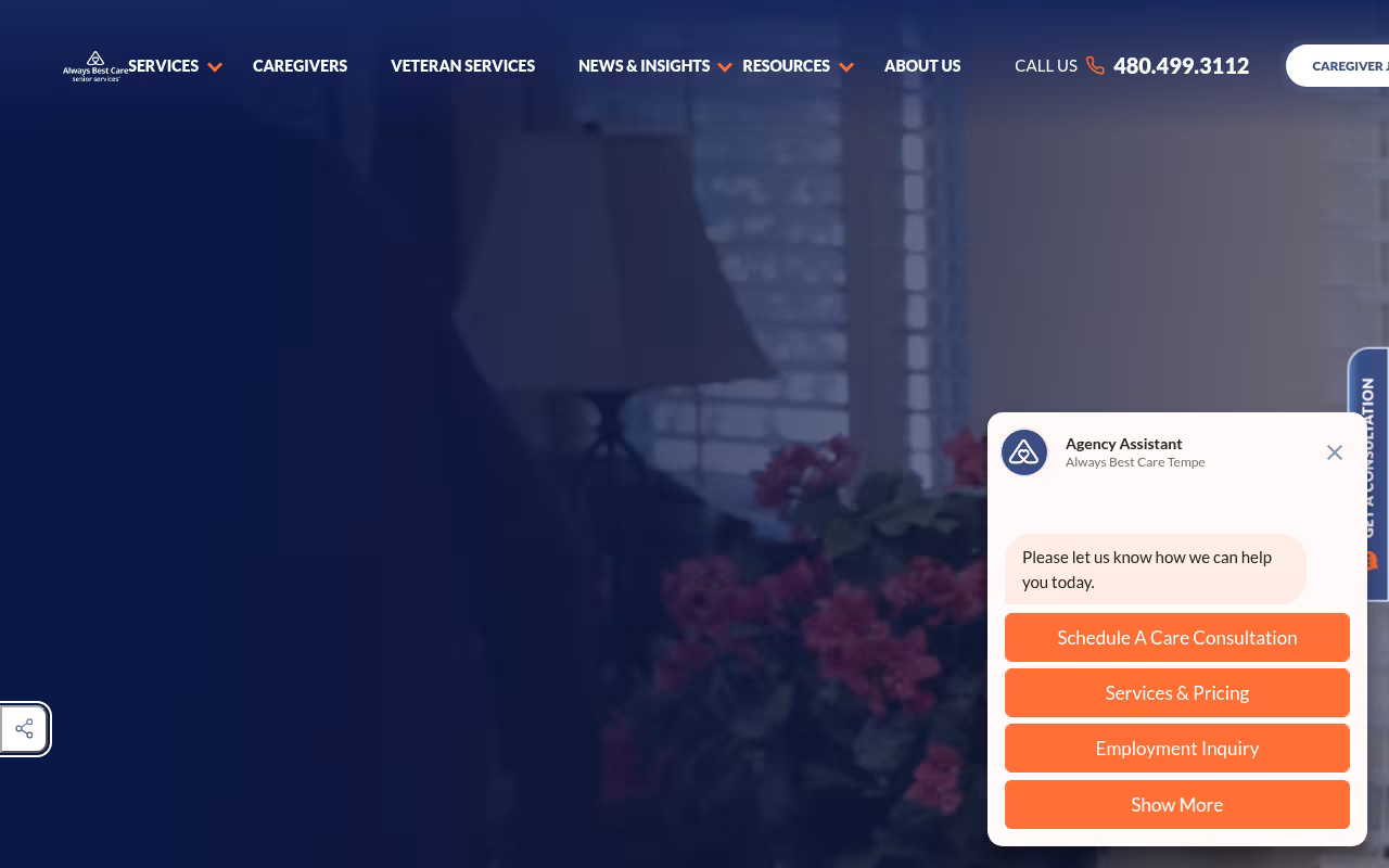 Always Best Care Senior Services - Home Care Services website