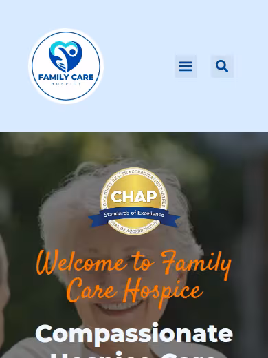 Family Care Palliative & Hospice website