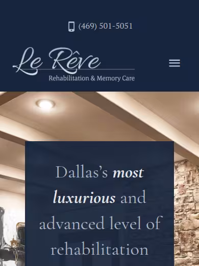 Le Rêve Rehabilitation and Memory Center website