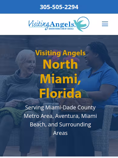 Visiting Angels North Miami website