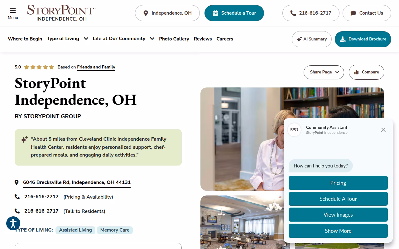 StoryPoint Independence website