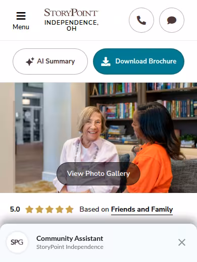 StoryPoint Independence website