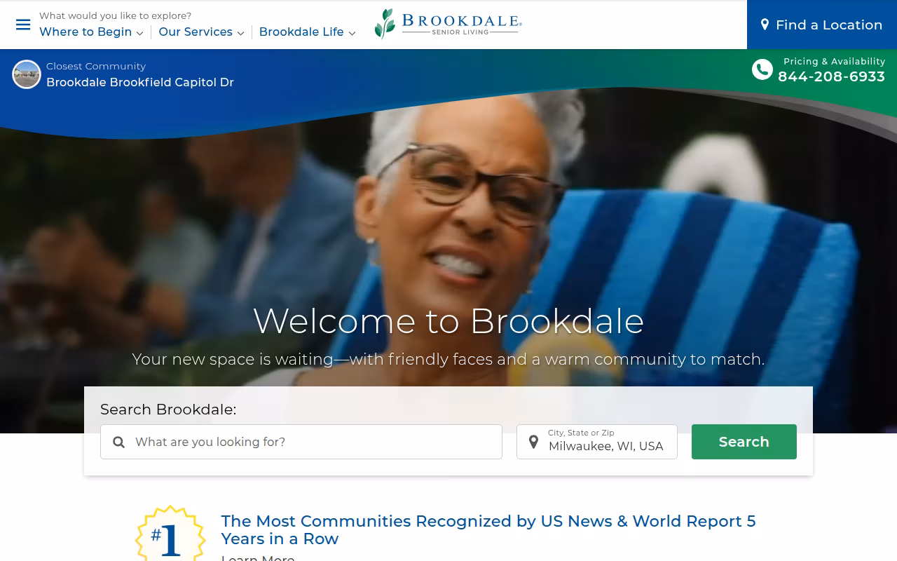 Brookdale Senior Living Inc. website