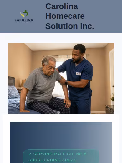 Carolina Homecare Solution website