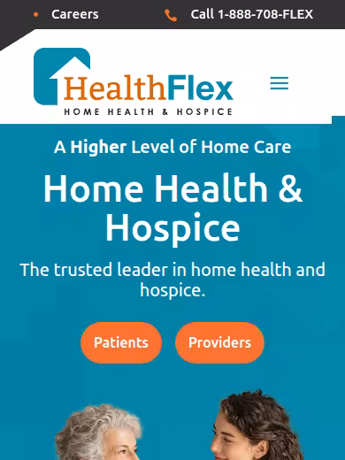 HealthFlex Home Health & Hospice website