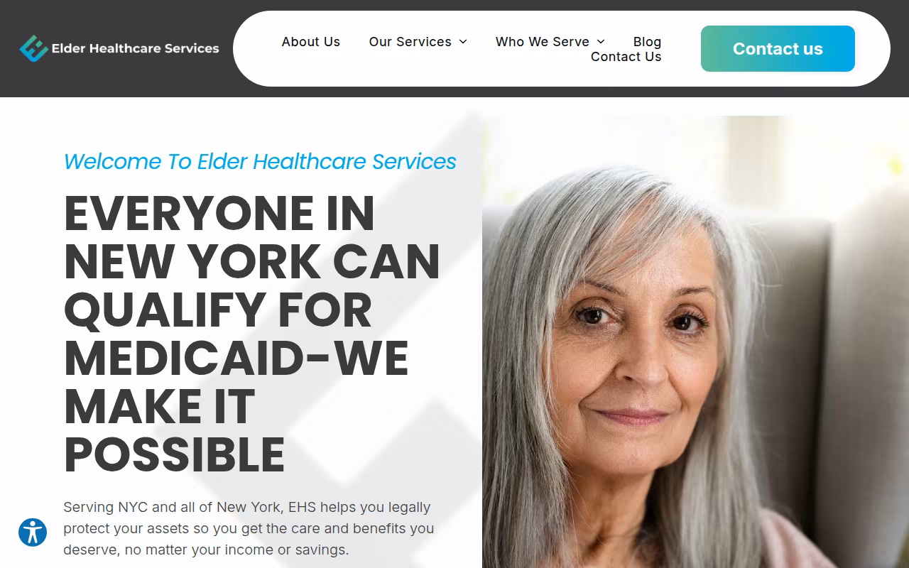 Elder Healthcare services website