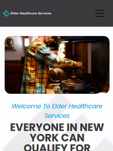 Elder Healthcare services website