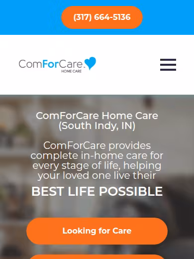 ComForCare Home Care website
