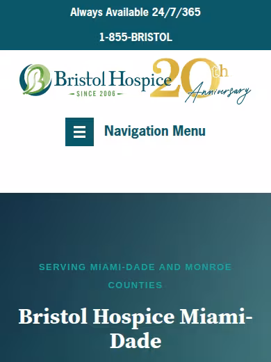 Bristol Hospice - Miami-Dade website