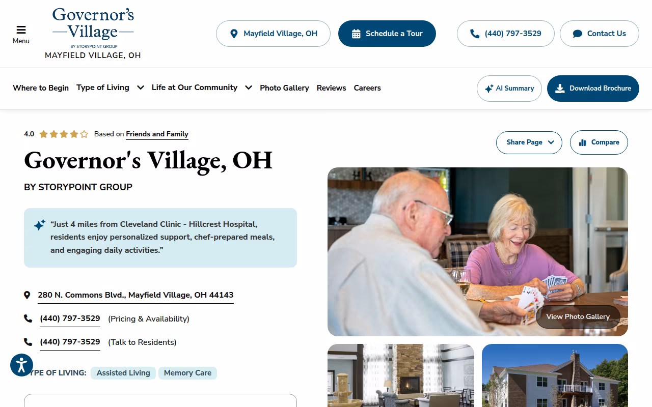 Governor's Village by StoryPoint Group website
