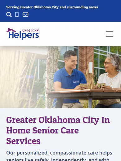 Senior Helpers of Greater Oklahoma City website