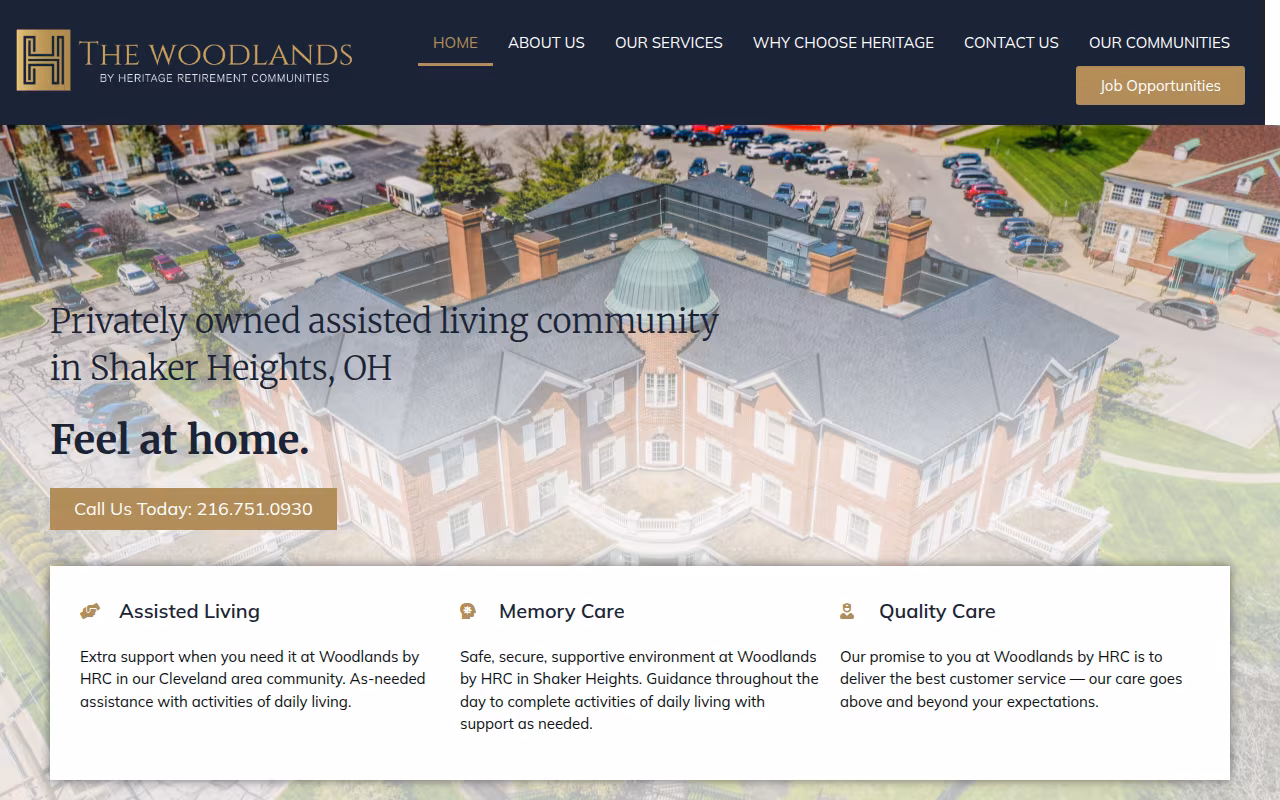 Woodlands by HRC website