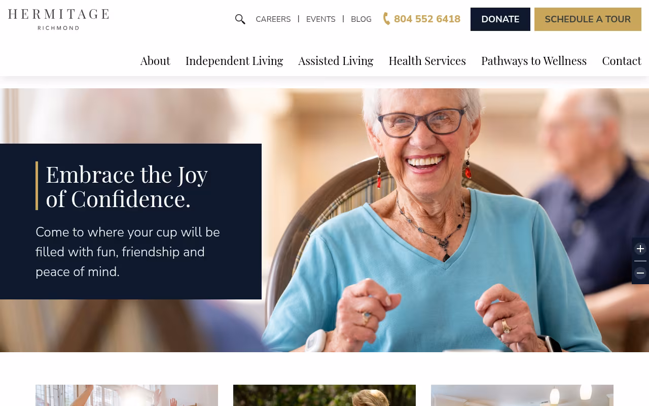Hermitage Richmond website