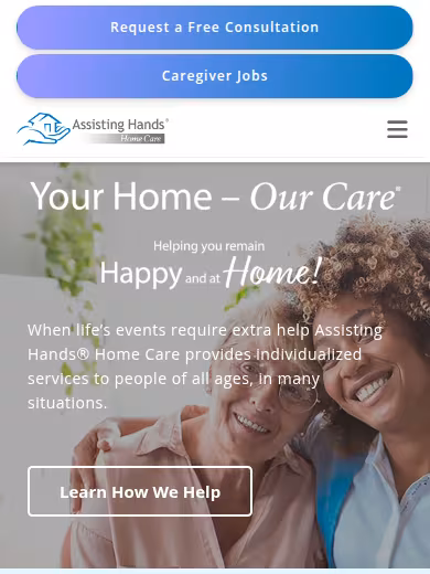 Assisting Hands - Serving Indianapolis SW and Surrounding Areas website