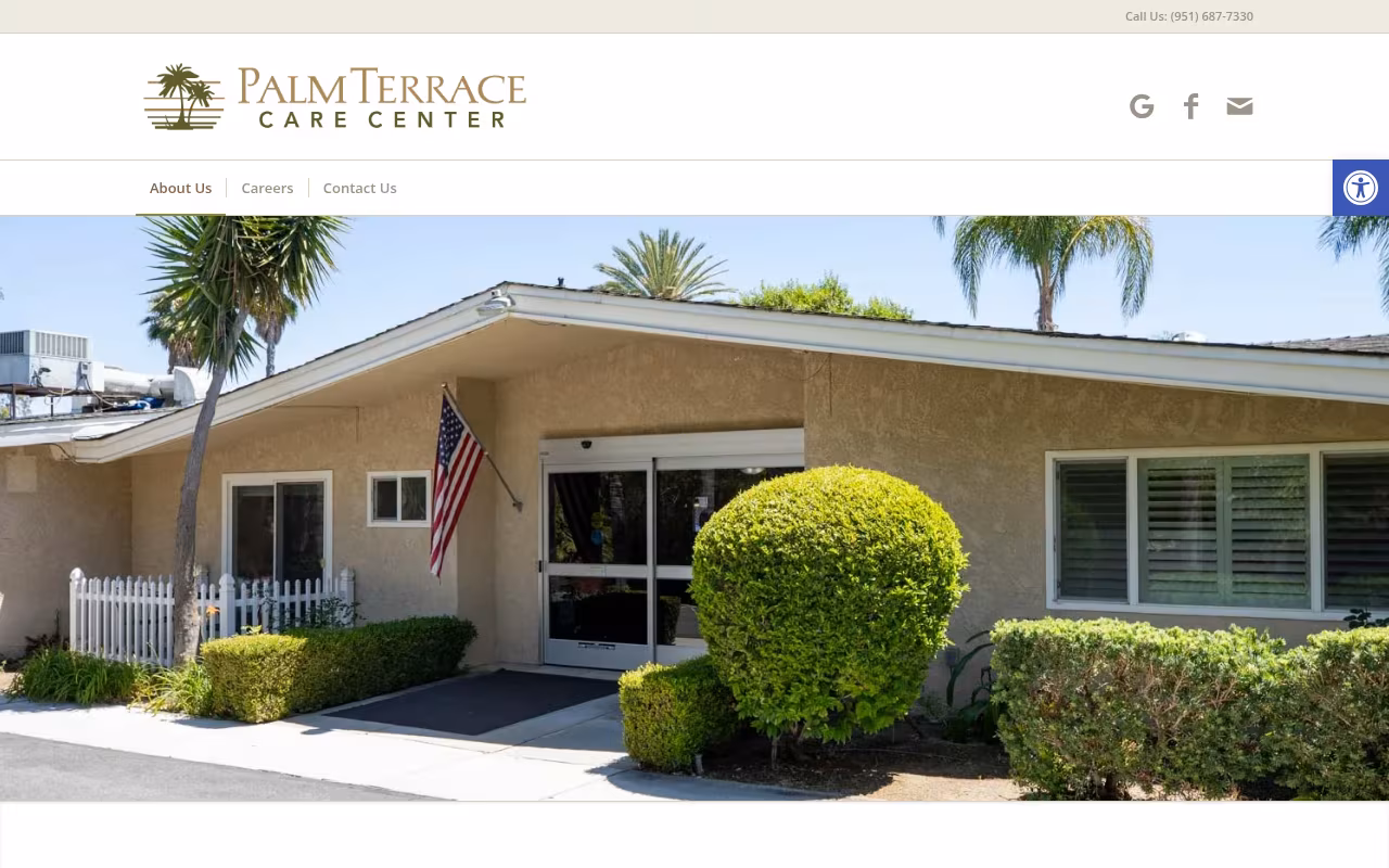 Palm Terrace Care Center website