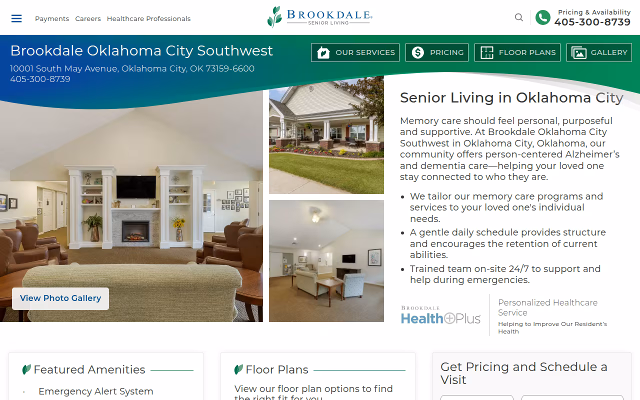 Brookdale Oklahoma City Southwest website