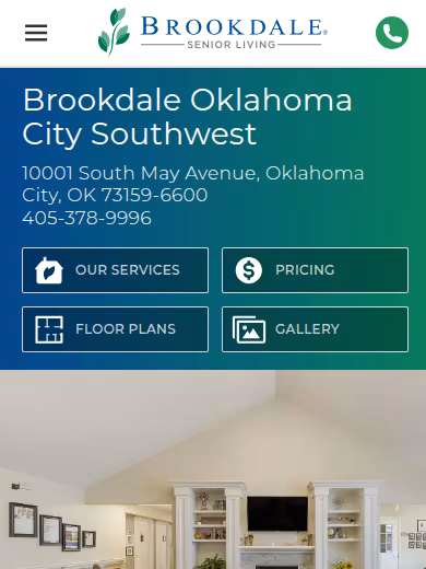 Brookdale Oklahoma City Southwest website