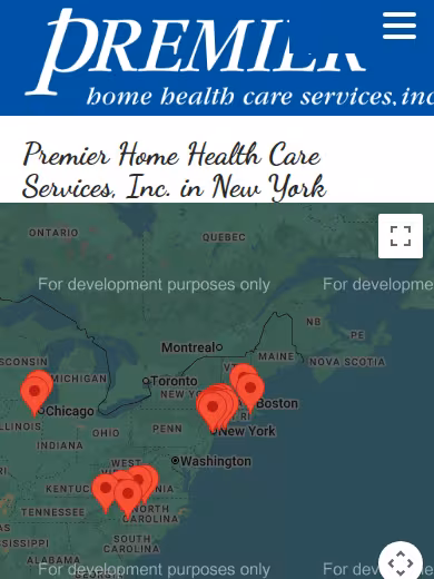Premier Home Health Care Services website