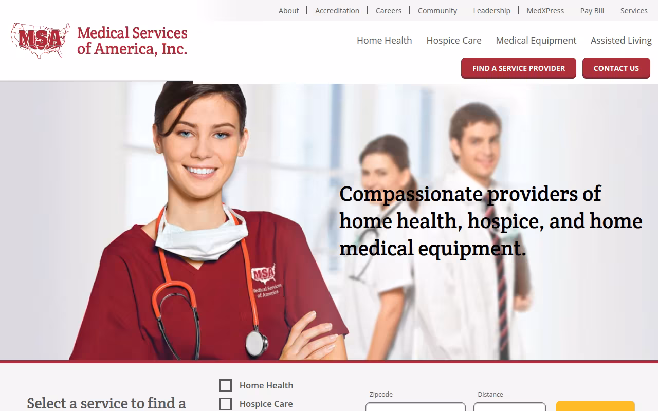 Medi Home Health Agency website