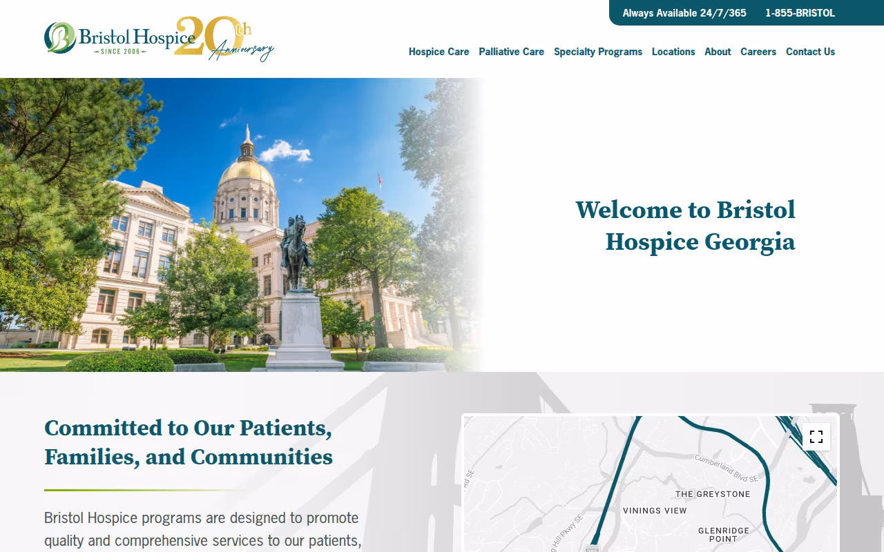 Bristol Hospice - Georgia website