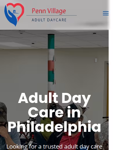 Penn Village Adult Daycare website