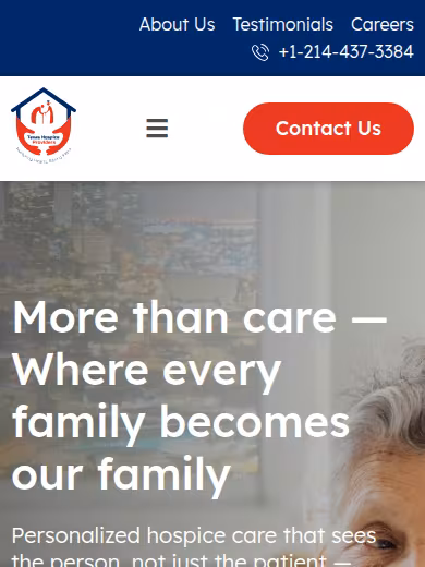 Texas Hospice Providers website