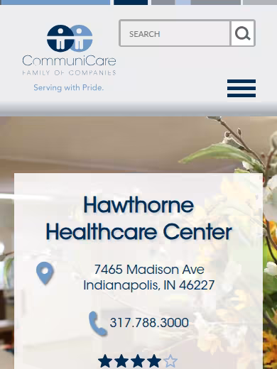 Hawthorne Healthcare Center website