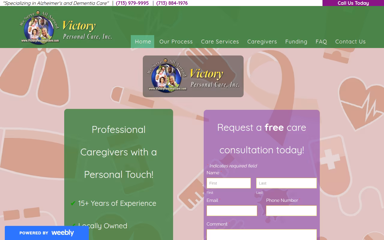 Victory Personal Care, Inc. website