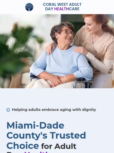 Coral West Adult Day Care website