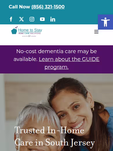Home To Stay Home Care Solutions website