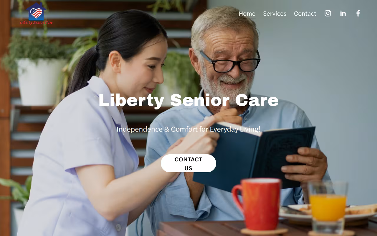 Liberty Senior Care website