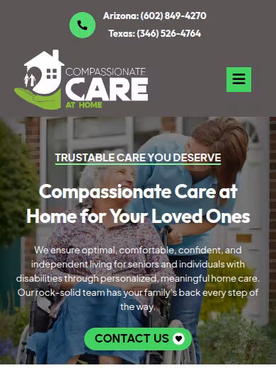 Compassionate Care At Home website