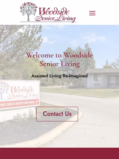Woodside Senior Living website