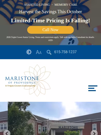 Maristone of Providence website