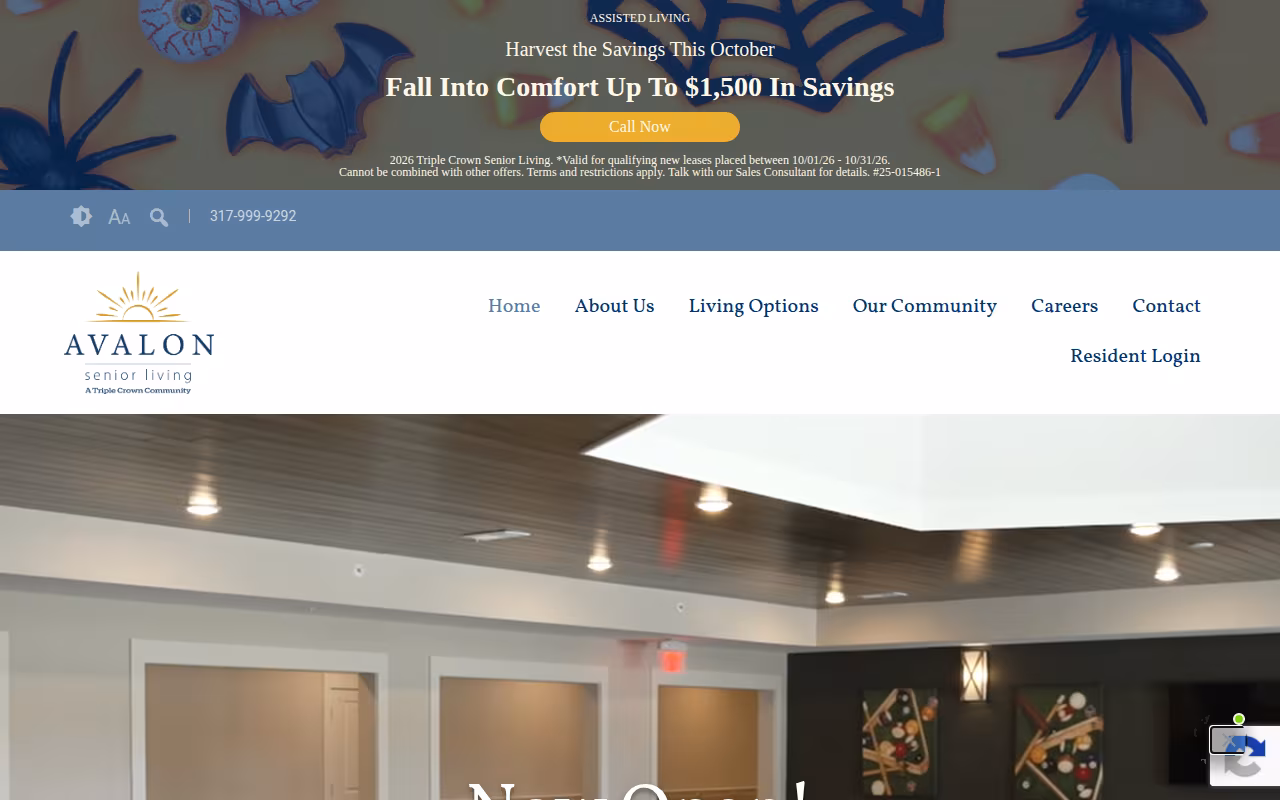 Avalon Senior Living website