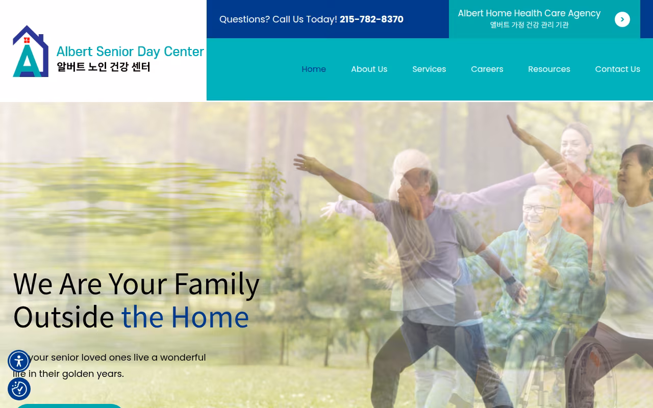 Albert Senior Day Center LLC website