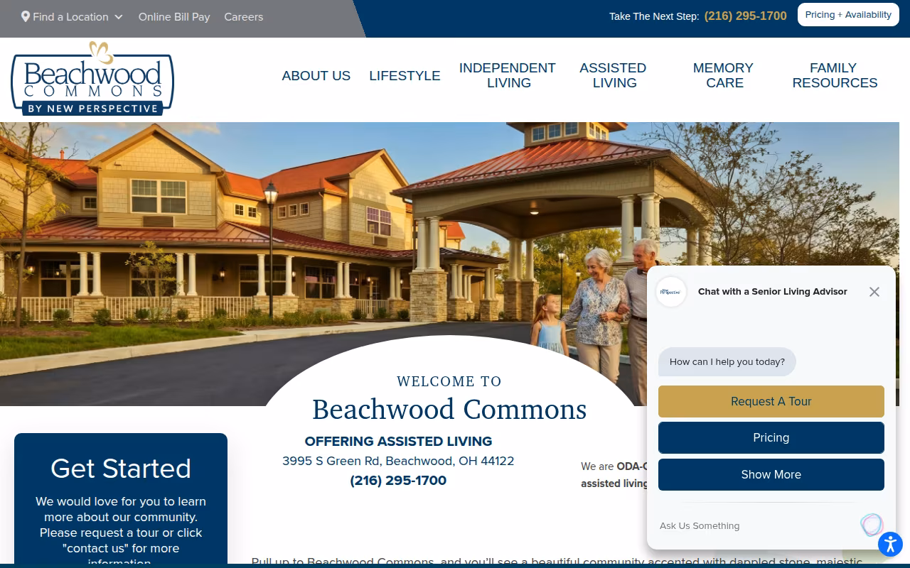 Beachwood Commons by New Perspective website
