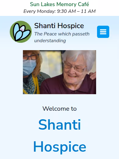 Shanti Hospice website