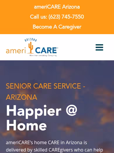 ameriCARE Arizona website