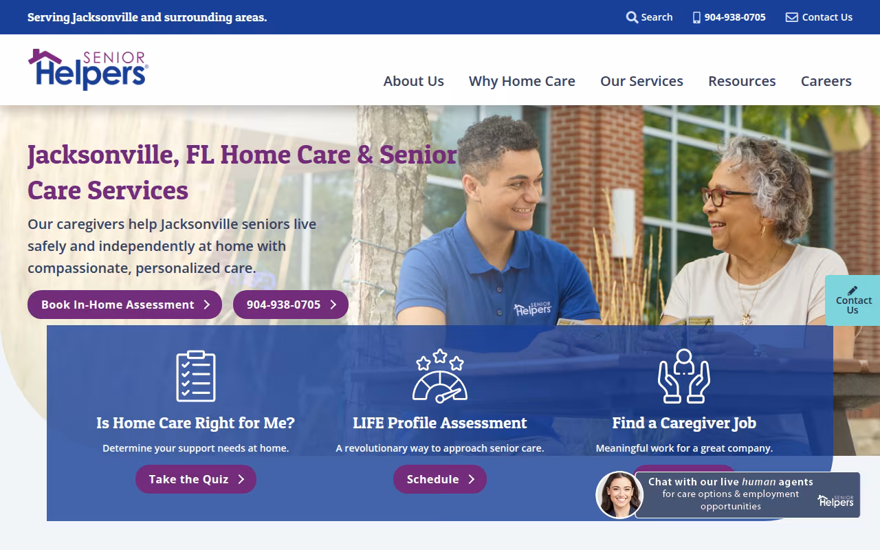 Senior Helpers website